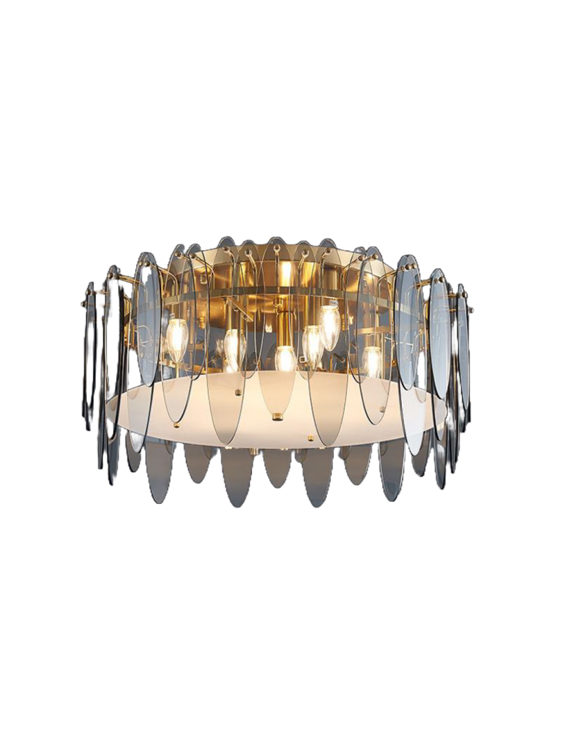 羽毛玻璃吸頂燈(透明)