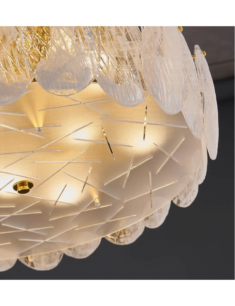 樹葉吸頂燈(白)