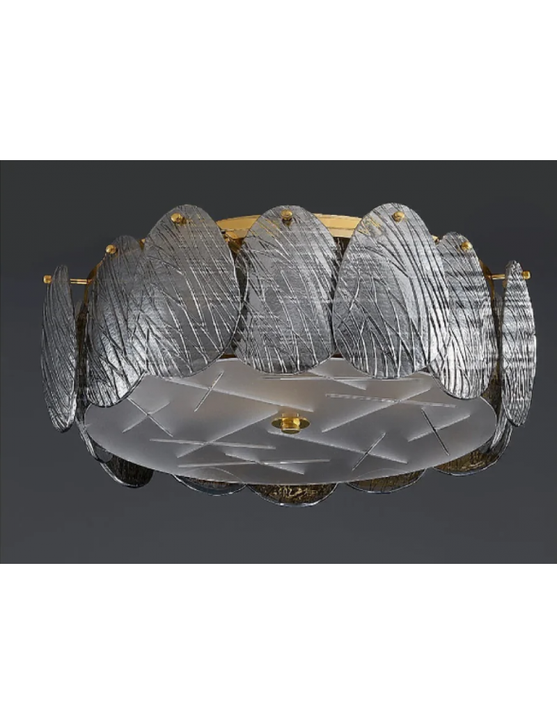 樹葉吸頂燈(深)