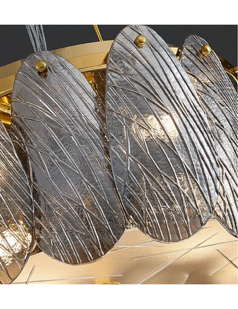 樹葉吸頂燈(深)