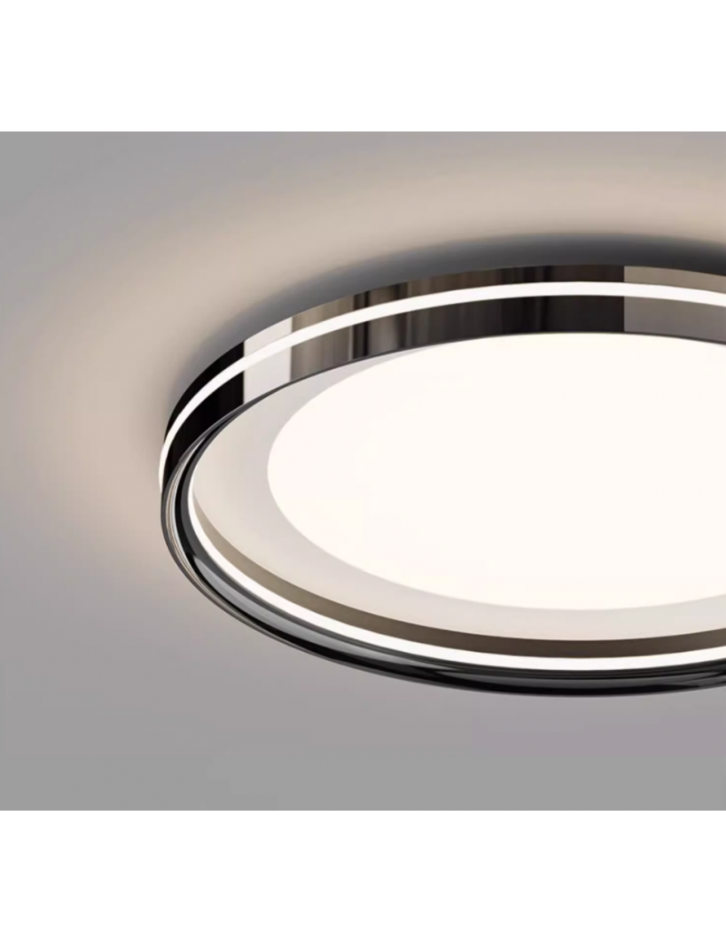 簡約黑框吸頂燈