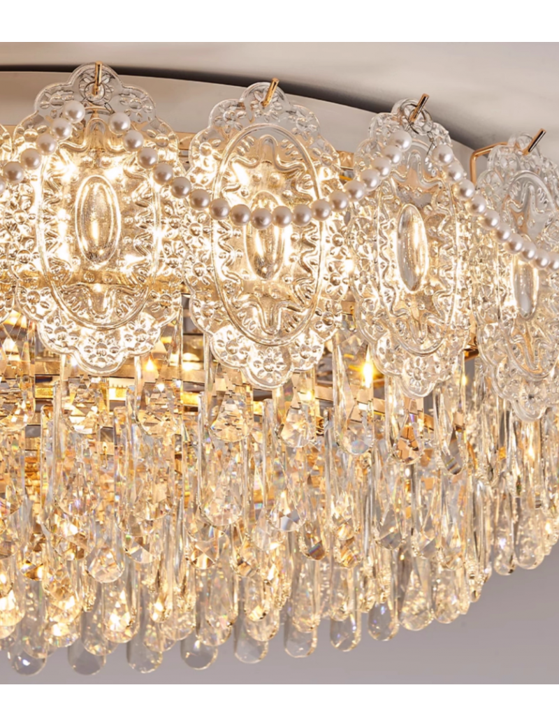 復古水晶吸頂燈直徑