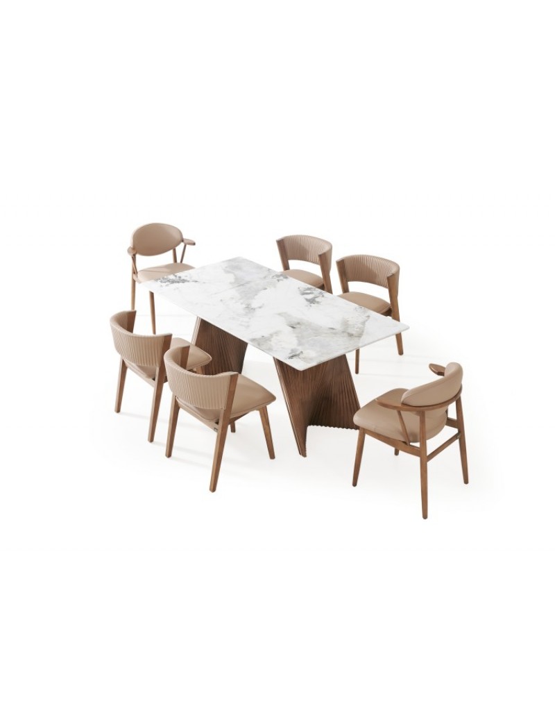 AK5075大理石餐桌1.8M