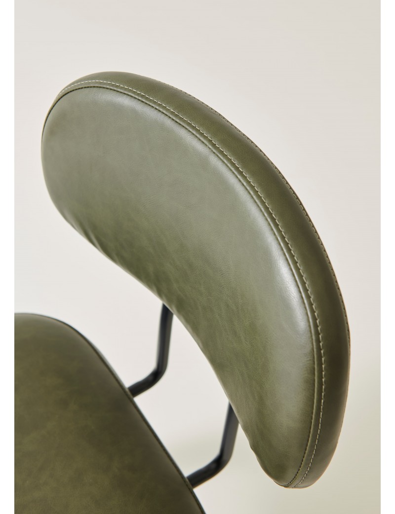 X5117旋轉餐椅墨綠