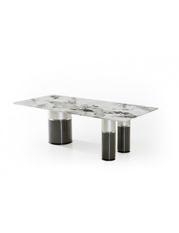 AK5019銀白珍珠亮光清漆大理石餐桌 1.8M/2.0M/2.2M/2.4M 可訂製