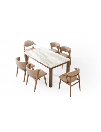 AK5039超晶石餐桌1.6m