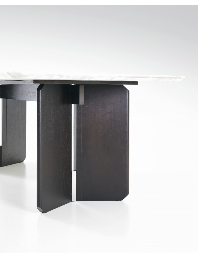 AK5081爵士白奢石餐桌1.6m/1.8m/2.0m/2.2m/2.4m可訂製