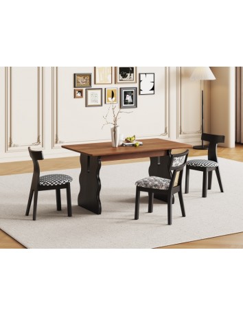 B5048实木餐桌1.4m