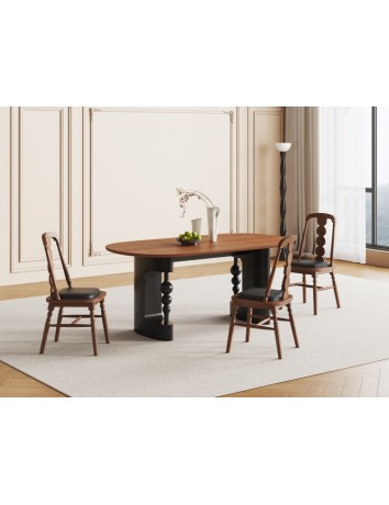 B5083實木餐桌1.6m