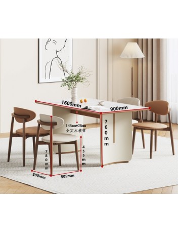 D5003冰彩石餐桌1.6m