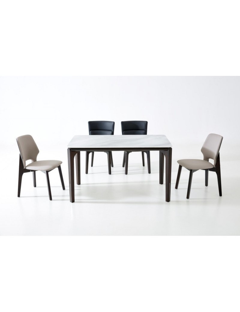 D5035天鵝絨大理石餐桌1.35m