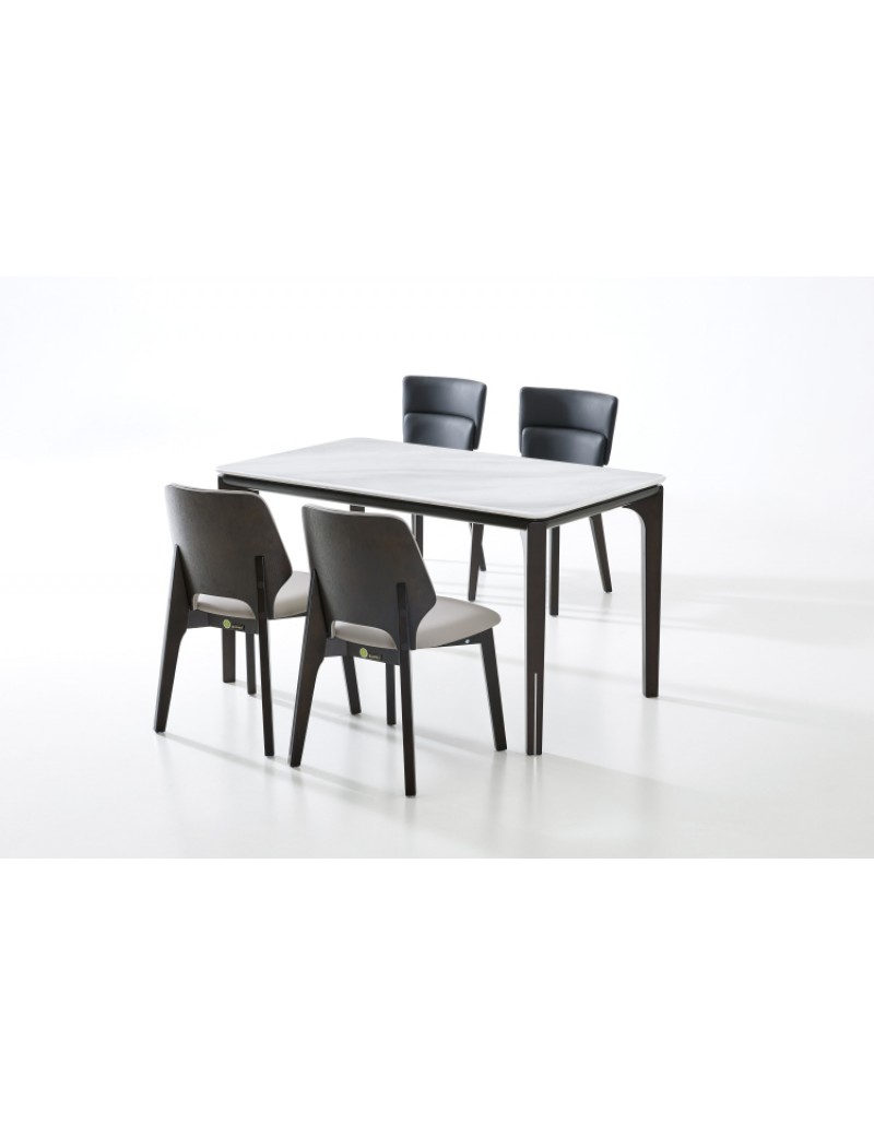 D5035天鵝絨大理石餐桌1.35m