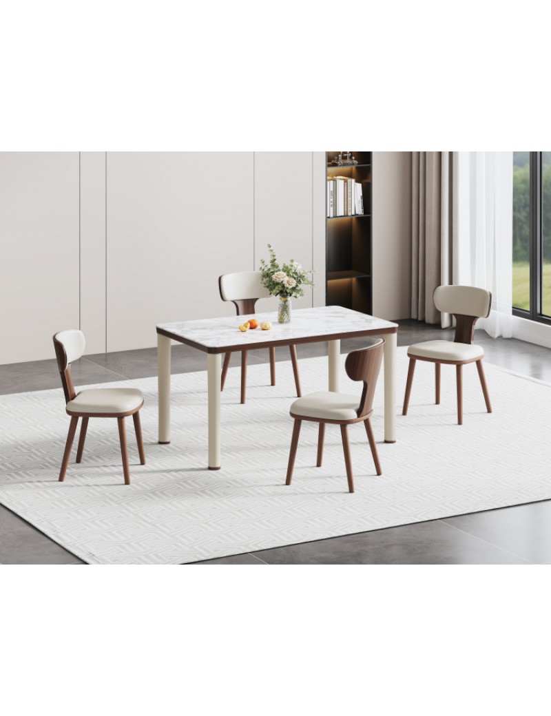 D5062寶格麗灰冰彩石餐桌1.35m