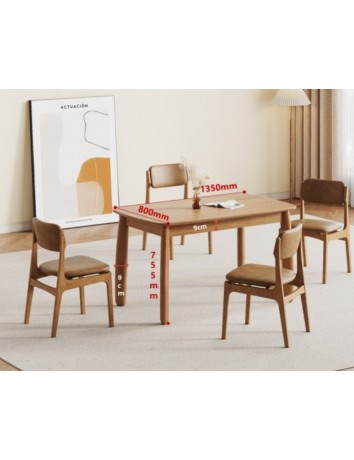 X5032實木餐桌1.35m