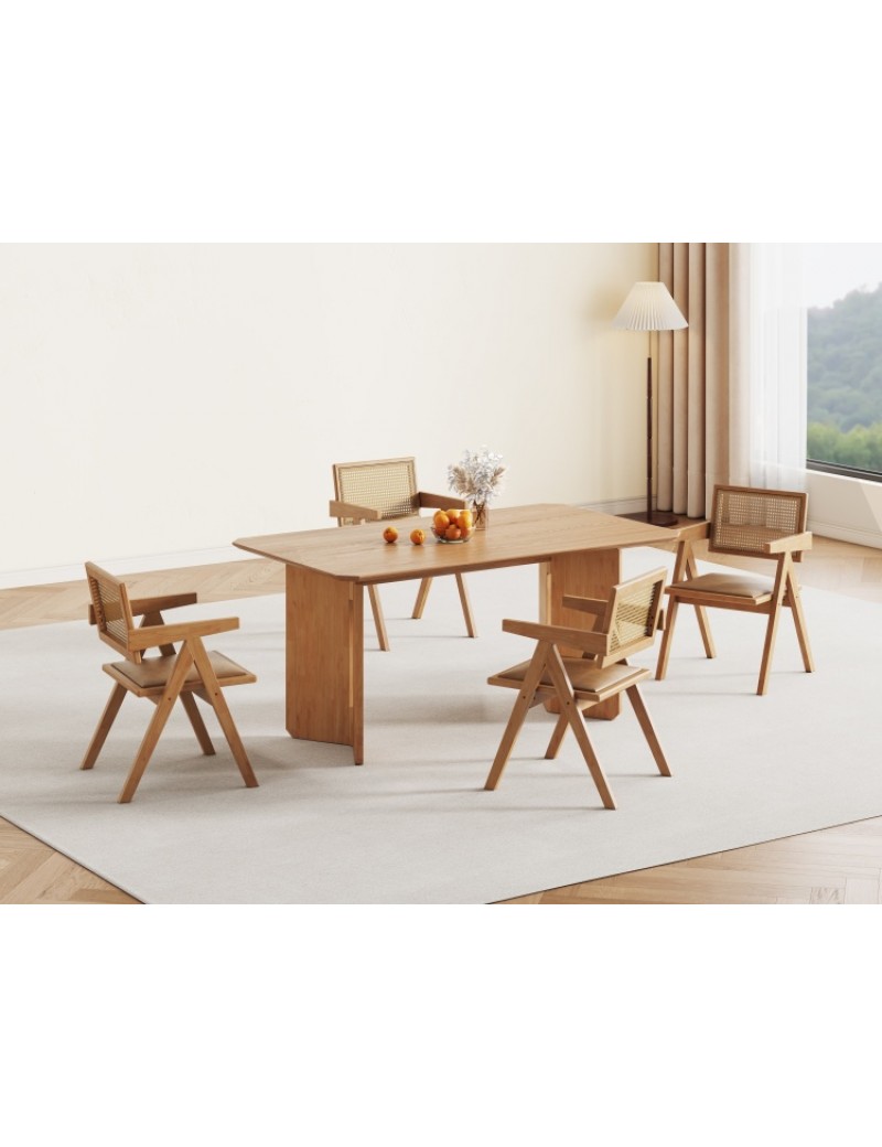 X5076實木餐桌1.6m