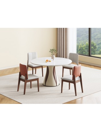 Z5026冰彩石餐桌Φ1.2m/Φ1.35m