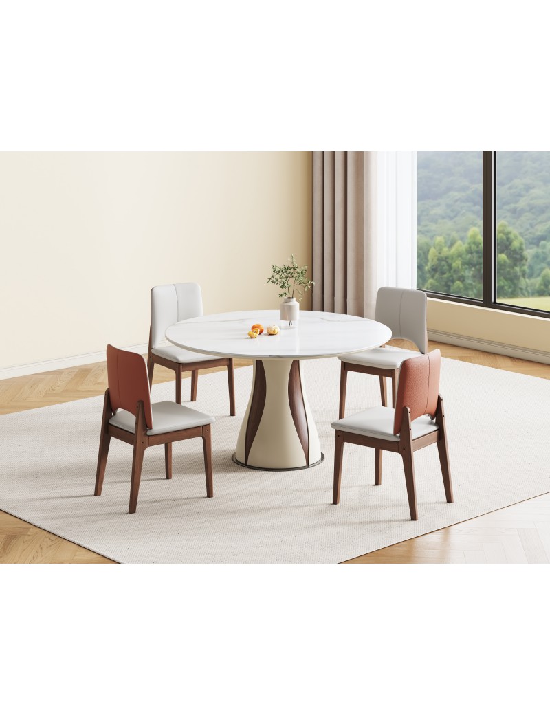 Z5026冰彩石餐桌Φ1.2m/Φ1.35m