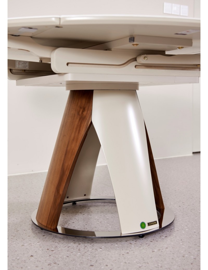 Z5072流雲白冰彩石餐桌1.3m