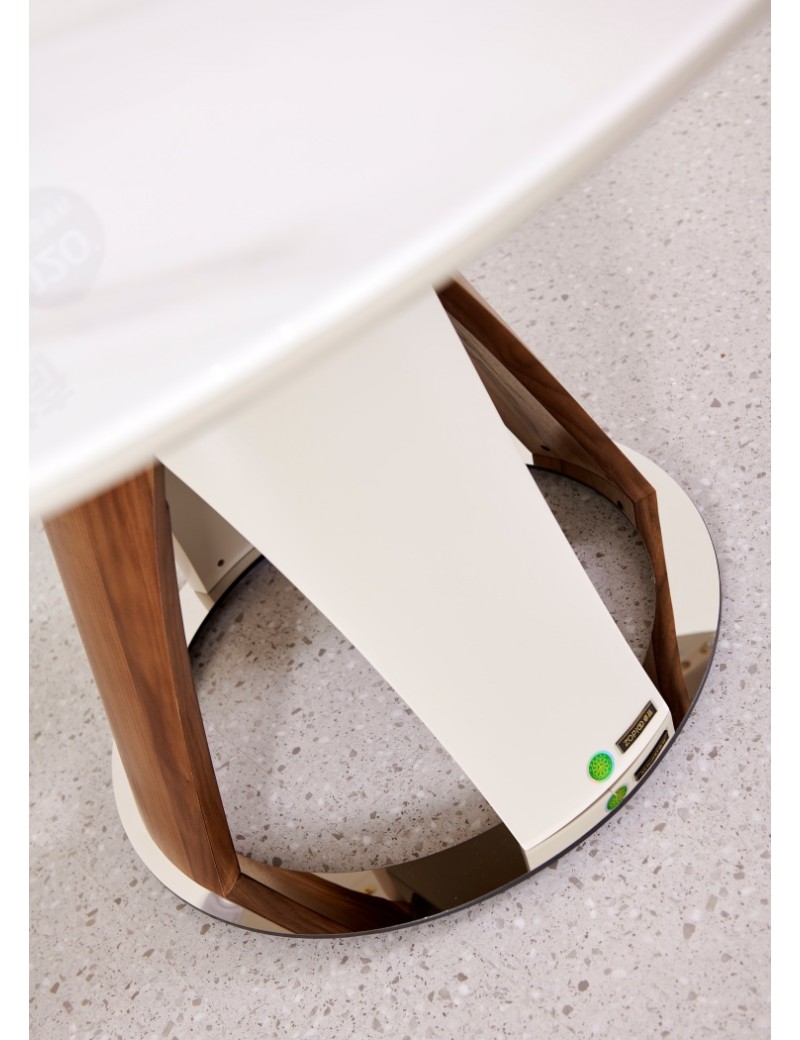 Z5072流雲白冰彩石餐桌1.3m