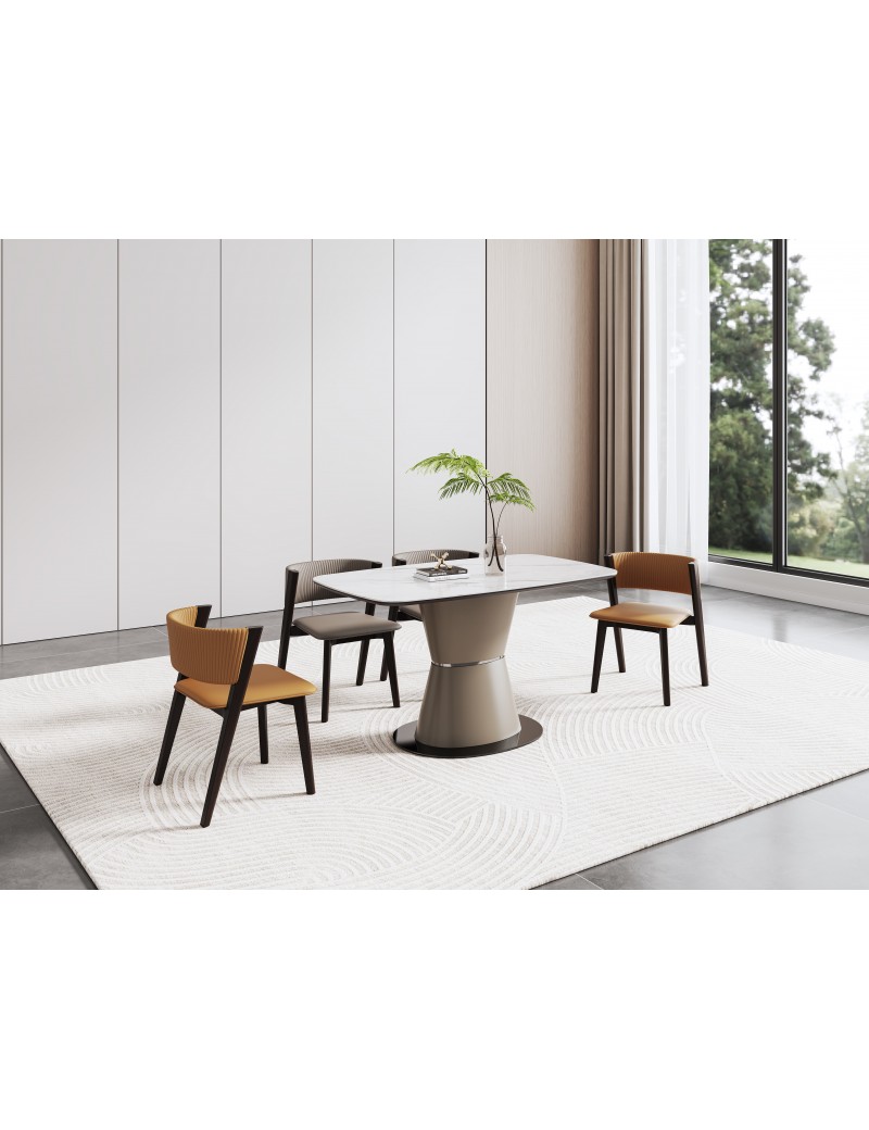 Z5628流光雲浮大理石餐桌1.5m