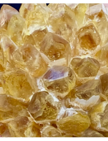 天然黃色石英晶體簇標本水晶花家居裝飾
