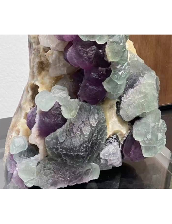 天然三層三色螢石 天然三層三色螢石