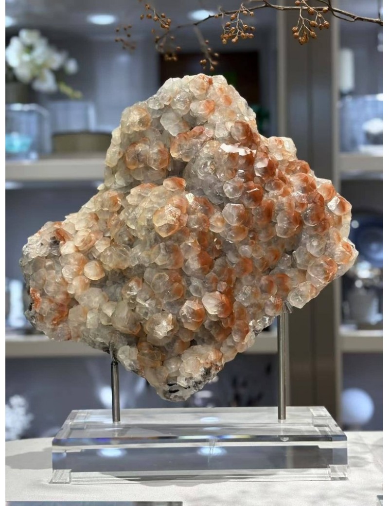 雙色塔尖方解石水晶-大