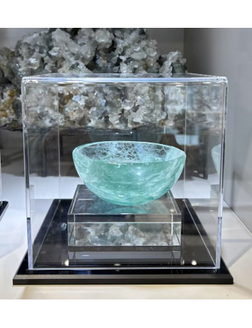 粉-綠-黃-白--天然水晶碗