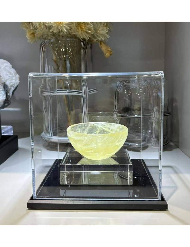 粉-綠-黃-白--天然水晶碗