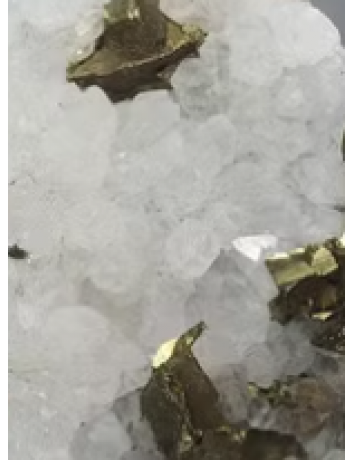 天然共生礦石#共生水晶簇#白水晶#黃鐵礦#天然礦石標本