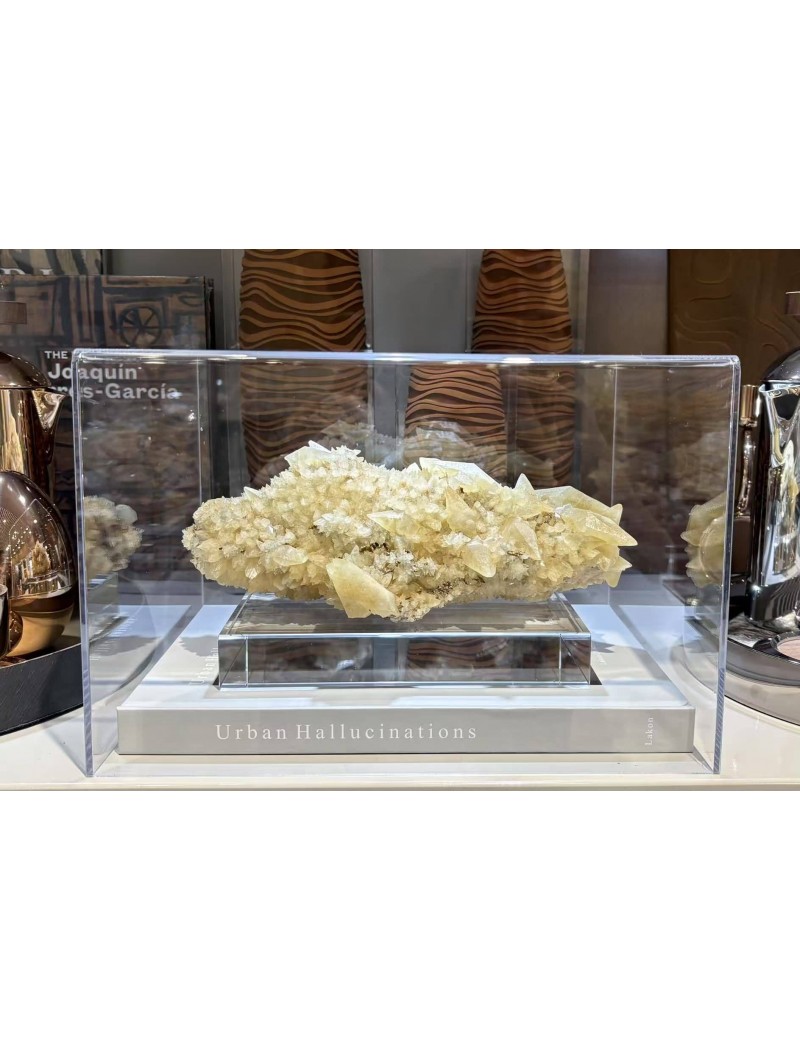 金色方解石黃銅礦共生石