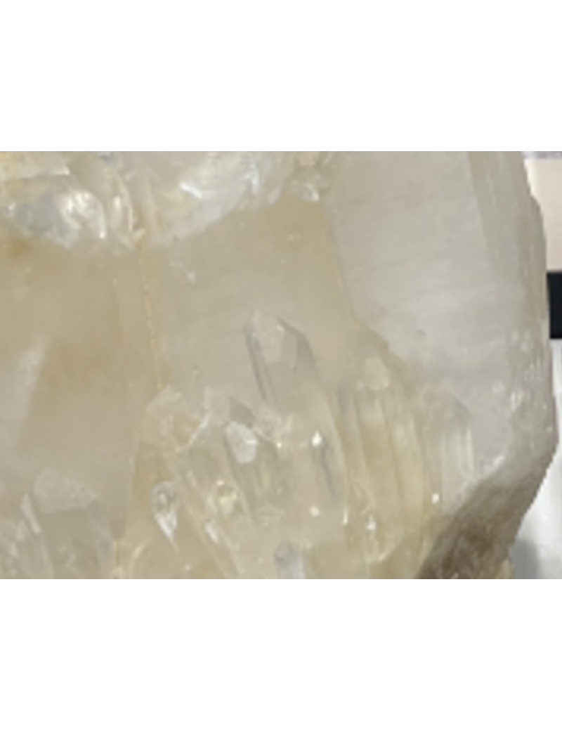 高質(黃礦)白水晶簇