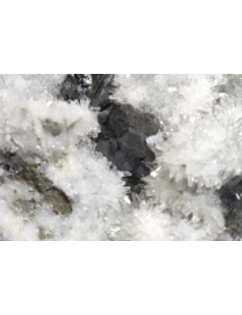 天然閃梓礦白雪花幽靈水晶 