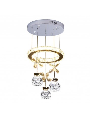 花朵水晶環形吊燈