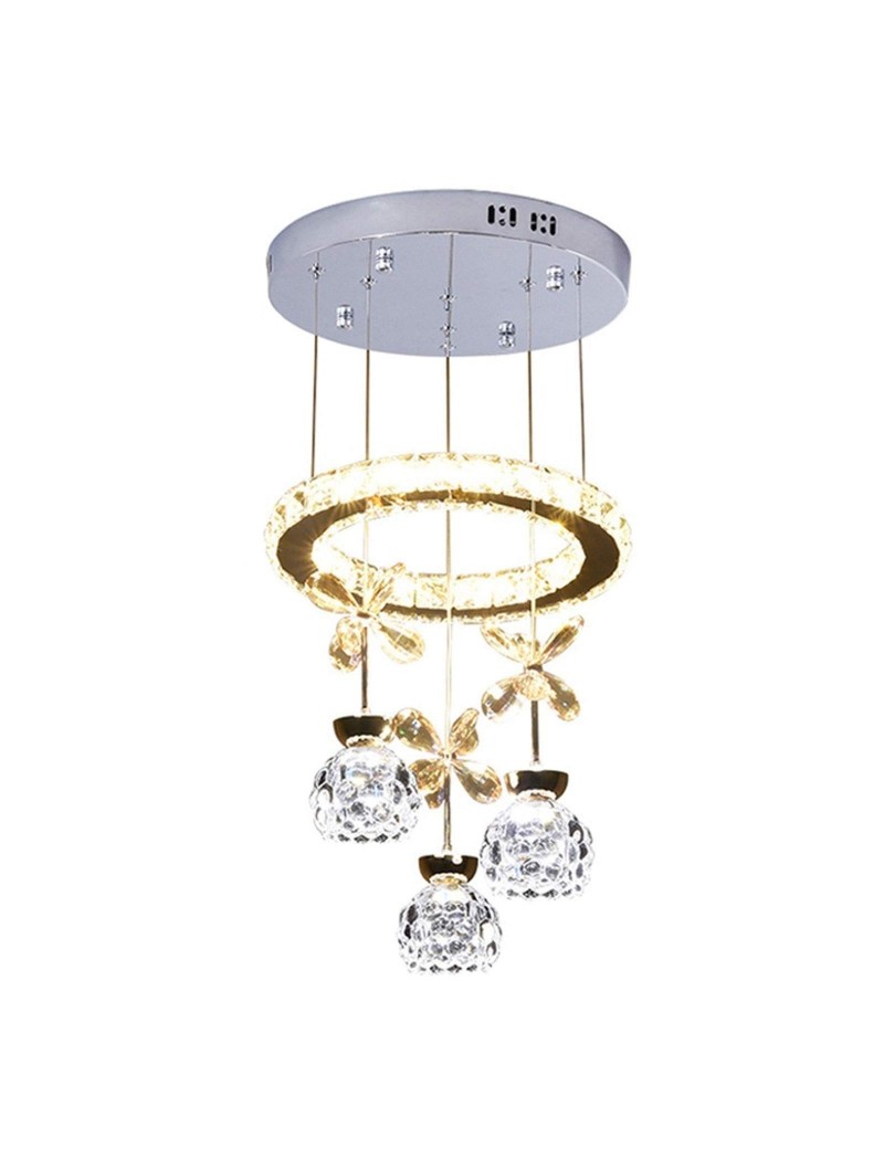 花朵水晶環形吊燈