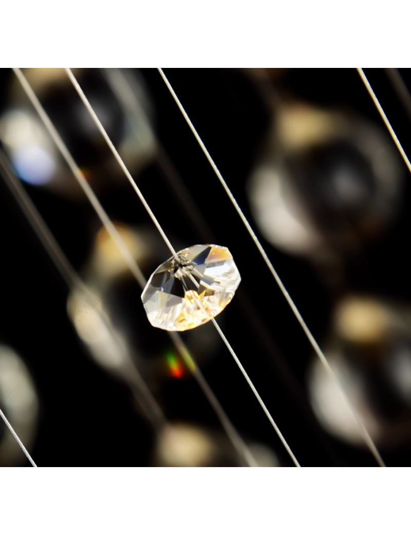 水晶螺旋雨滴吊燈