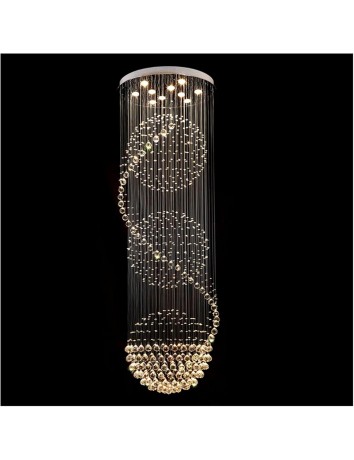 水晶螺旋雨滴吊燈