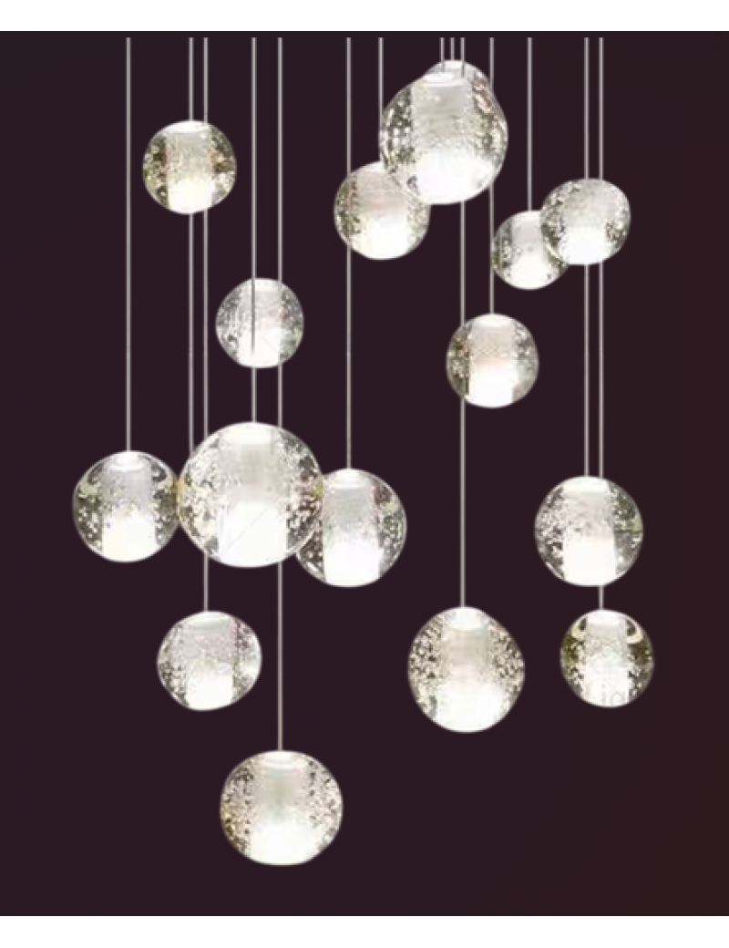水晶球吊燈寬