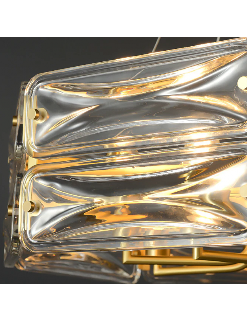 奢華多邊形玻璃吊燈