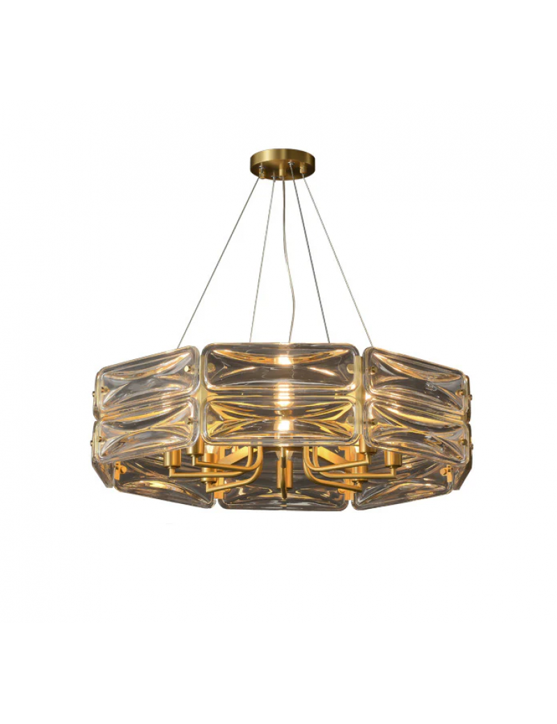 奢華多邊形玻璃吊燈