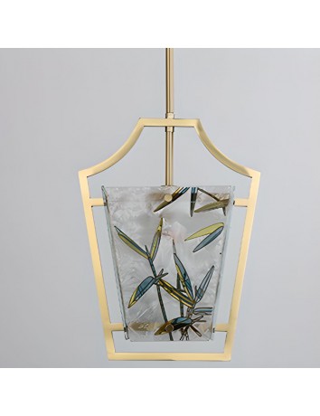 新中式竹葉吊燈