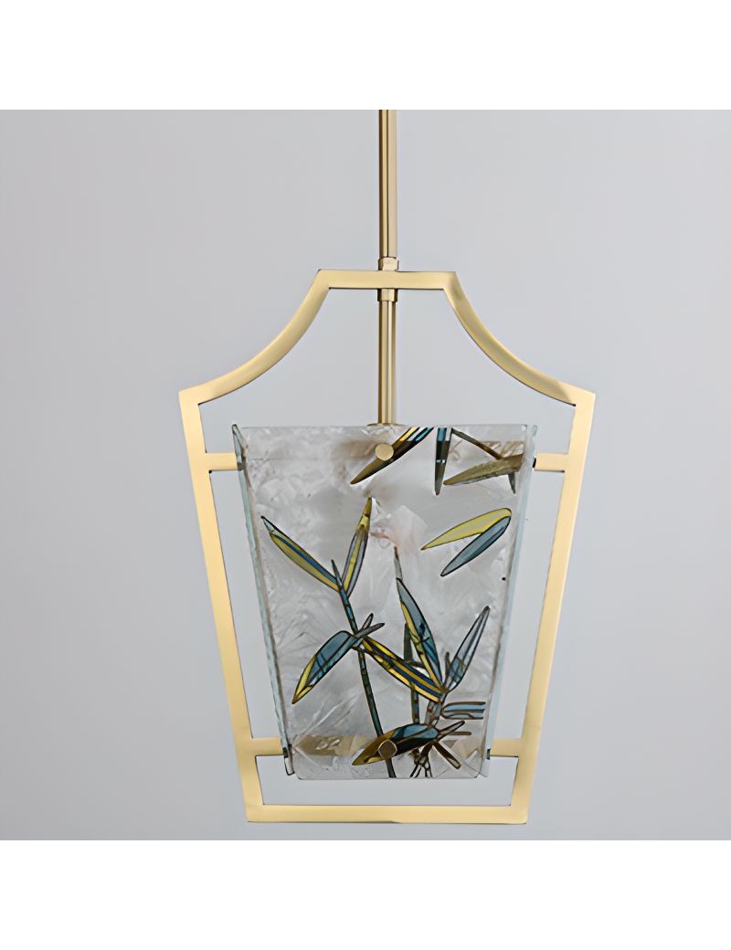 新中式竹葉吊燈(三燈)