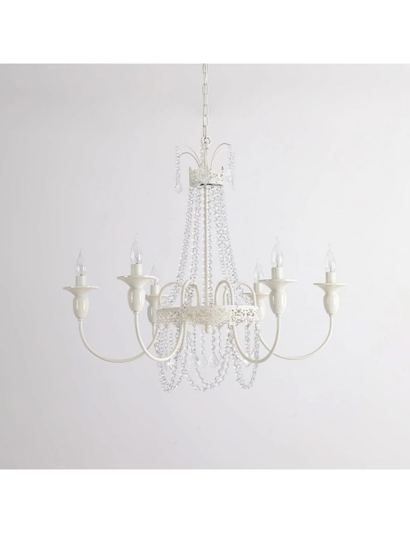 法式奶油風蠟燭吊燈