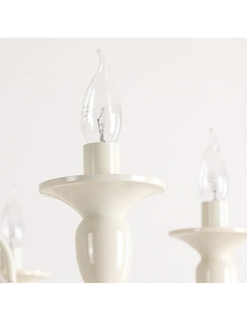 法式奶油風蠟燭吊燈