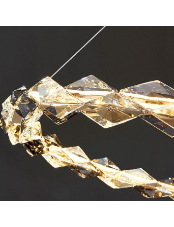 菱格環型水晶吊燈(三環)