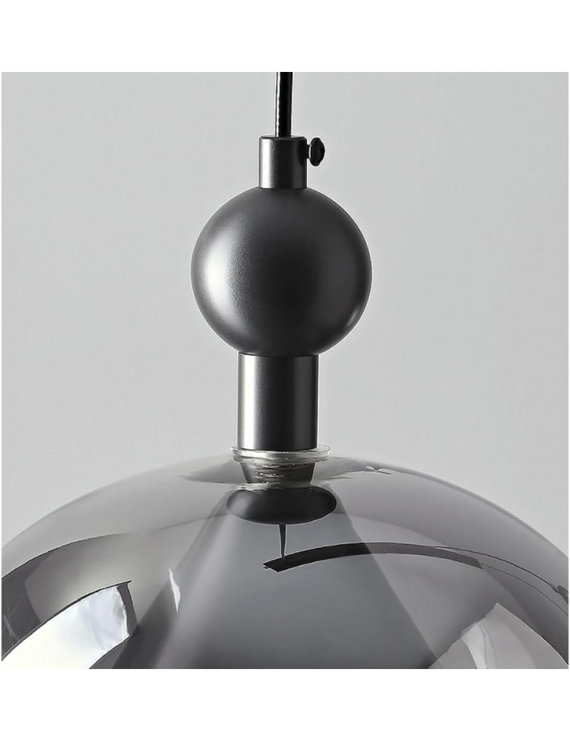 現代煙灰玻璃吊燈(三燈)