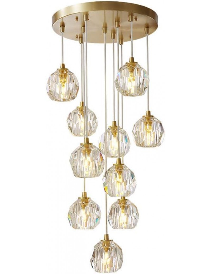 北歐水晶小吊燈(十燈)