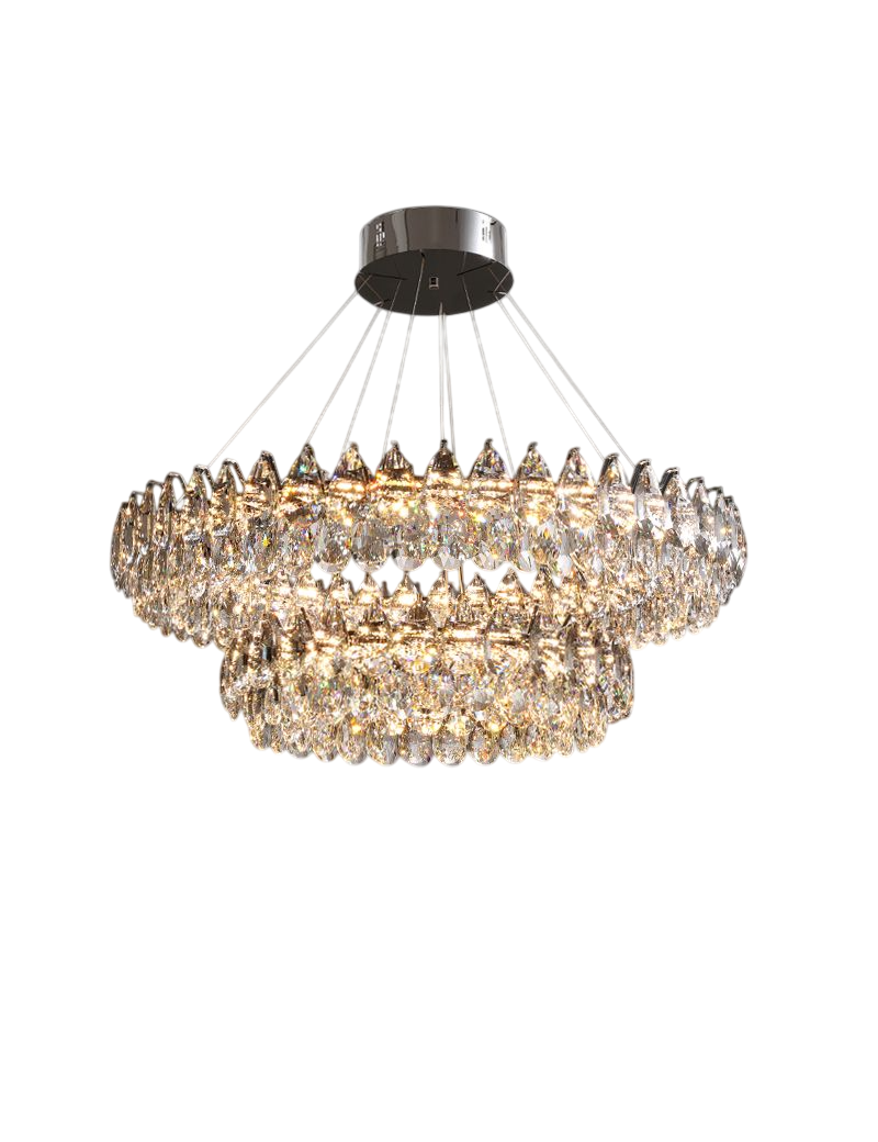 歐式輕奢水晶吊燈(雙環)