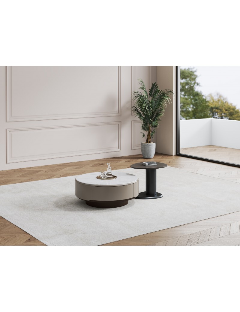 DBB106冰彩石圓茶几/邊几