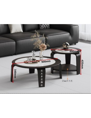 DBB12北歐岩板圓邊几/邊几 DBB12北歐岩板圓邊几/邊几